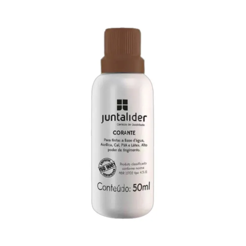 Corante Líquido PVA Bisnaga 50ML Marrom Juntalider