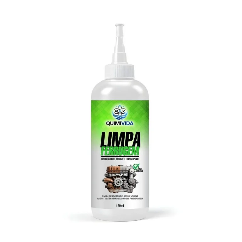 Tira Ferrugem Oxidação, Corrosão Removedor 120ml - Quimivida