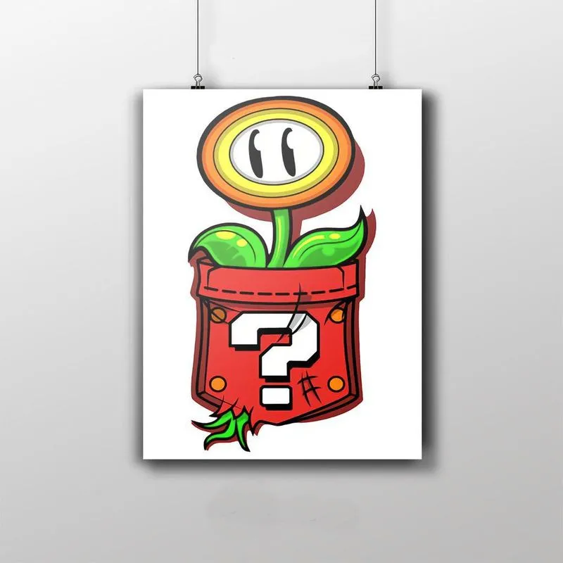 Placa Decorativa Flor Do Super Mario Game