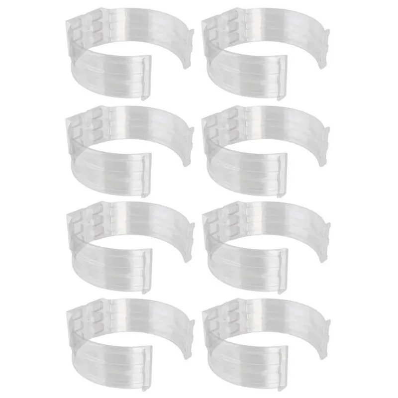 Kit 8 Abraçadeira Impacto Para Cano Tubo 75Mm 3'' Incolor