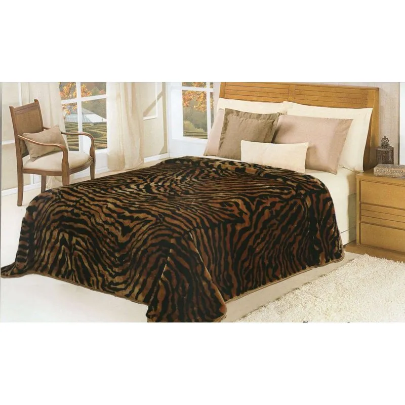 Cobertor Casal Queen Peludo Estampado Macio Etruria
