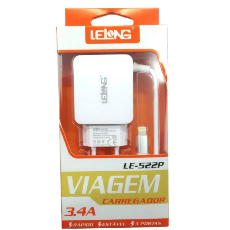 Carregador Rápido Lelong Iphone