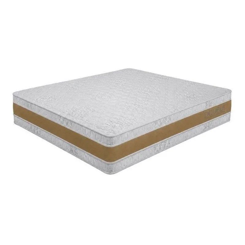 Colchão King Sr Life Double Slim Ac Espuma D28 193x203x31cm Branco Branco
