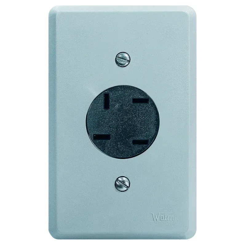 Tomada Telefone 4p Telebras Cinza Toc Walma