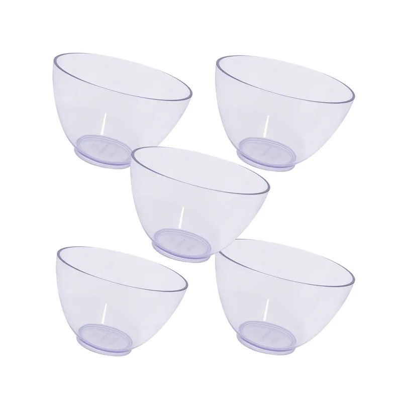 5 Cuba Grande Flexível Cristal Transparente 500 Ml Lysanda