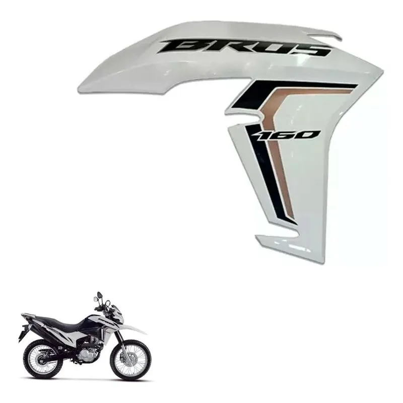 Carenagem Direita Tanque Genuína Honda Bros 160 Branca