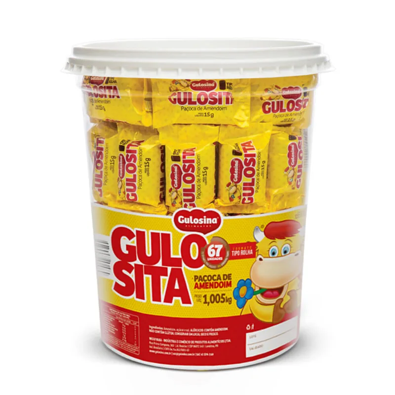 Paçoca Rolha Embalada c/67 - Gulosina