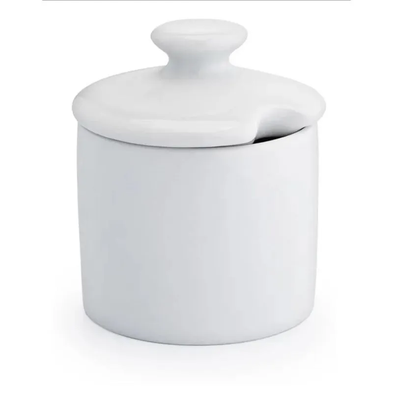 Açucareiro Com Tampa 250ml Porcelana Porta Acucar Acucareiro