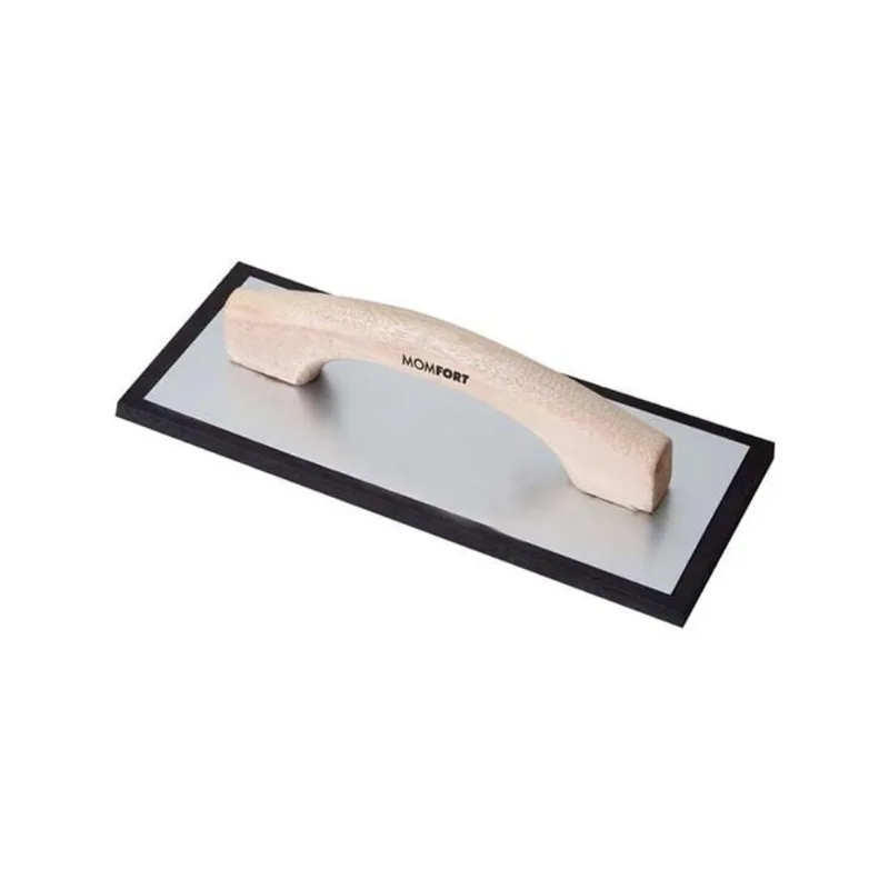 Desempenadeira para Rejunte Momfort 10x25cm Cabo Madeira