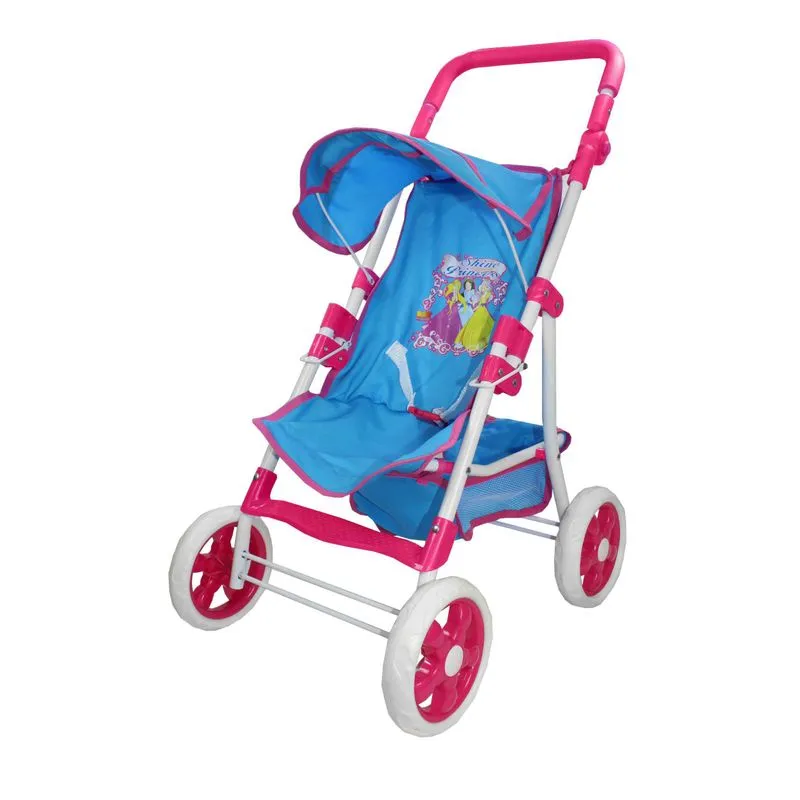 Carrinho Luxo Shine Princess Para Boneca Azul Turquesa
