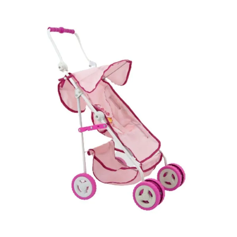 Carrinho De Boneca Bebê Reborn Luxo Horizonte Rosa Bebê