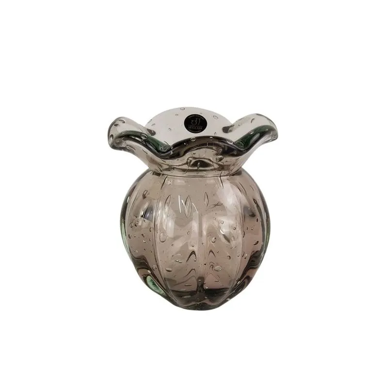 Vaso Trouxinha de Murano JR Glass - New Rubi 15cm
