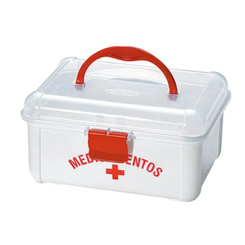 Maleta Frasqueira Plastico Medicamentos Pequena 19X15,7X10Cm