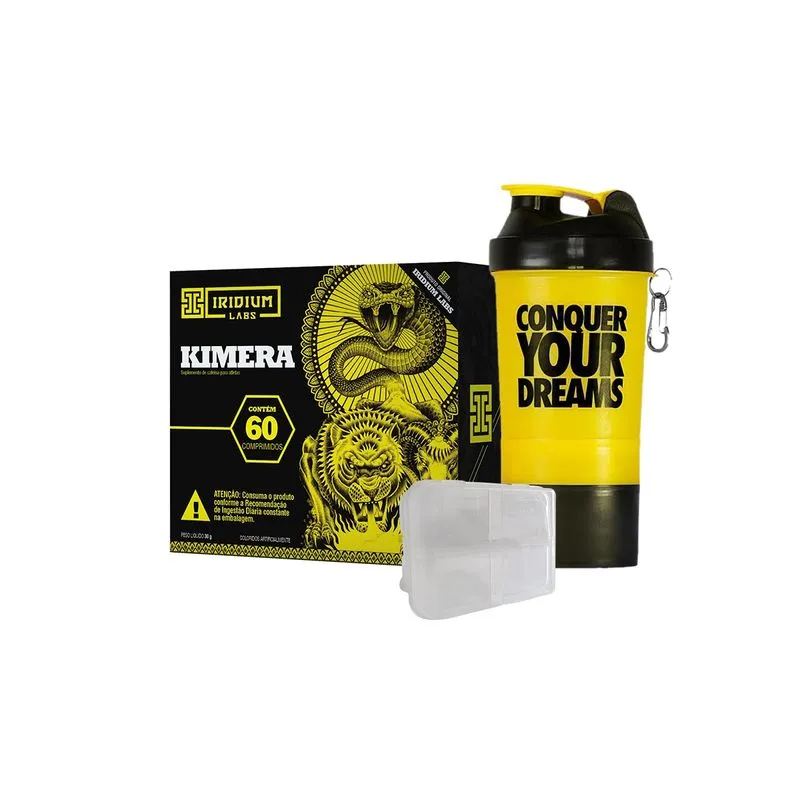 Combo - Kimera Thermo 60 comp + Coq 3 compartimentos + Porta Caps - Iridium Labs