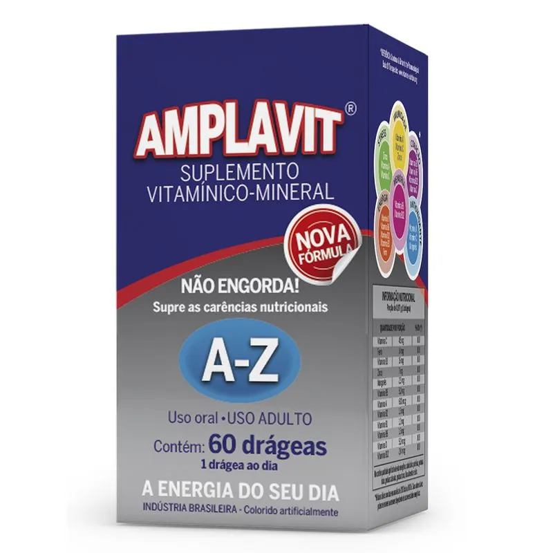 Amplavit Suplemento Vitamínico 60 Drágeas Amplavit Suplemento Vitam?nico 60 Dr?geas