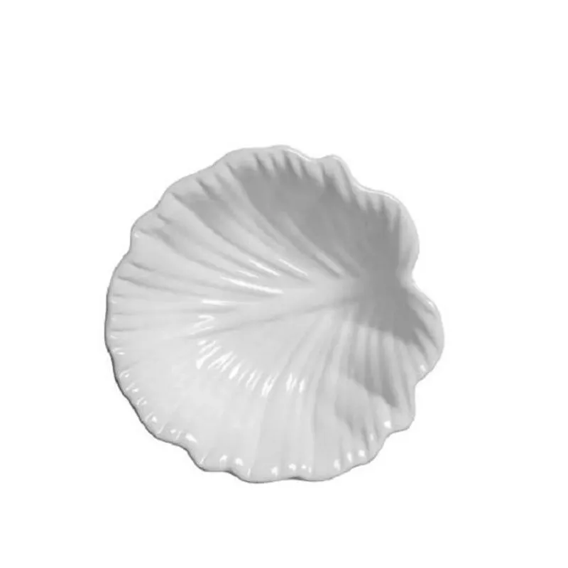 Tigela Media Leaves Branco 20 Cm Scalla Cerâmica