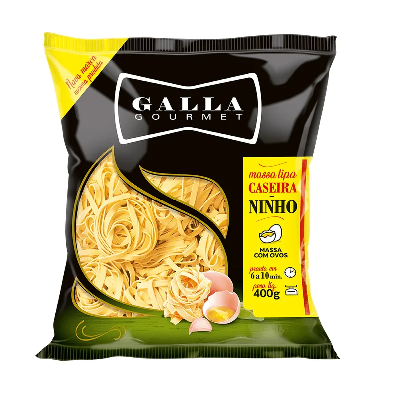 Massa Galla Gourmet Caseira Ninho com Ovos Nº 3 400g