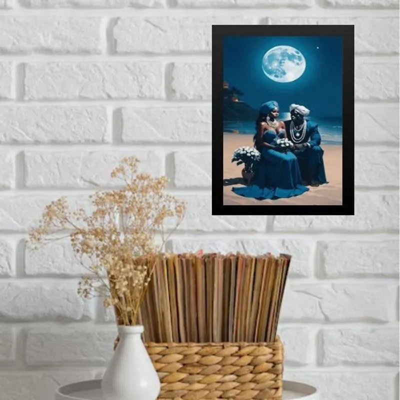 Quadro Decorativo Iemanjá E Ogum 33X24Cm