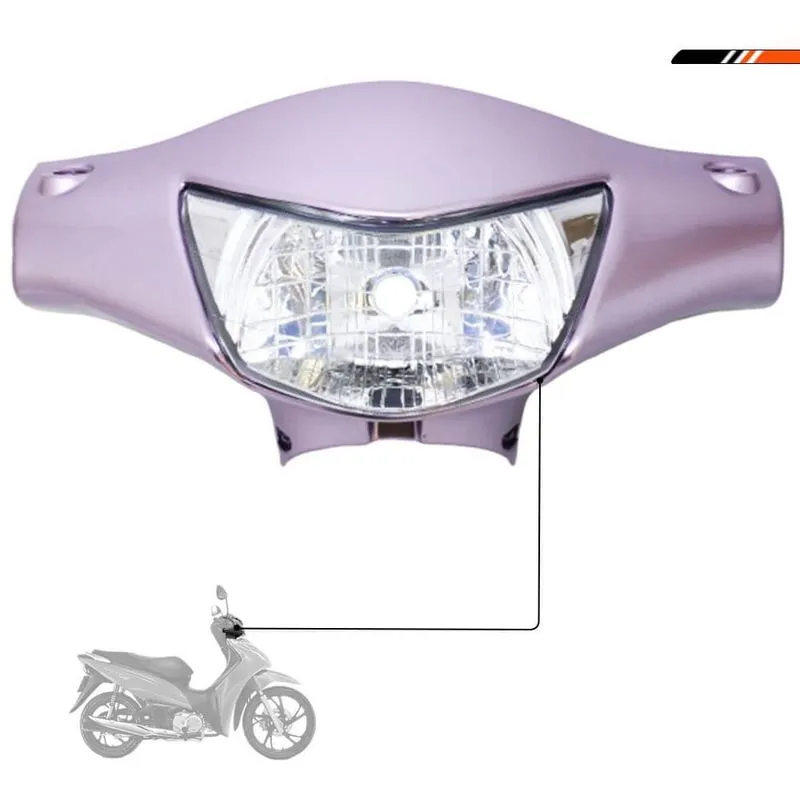 Carenagem C/farol Biz 125 2010 Freio Lona Rosa Perolizado