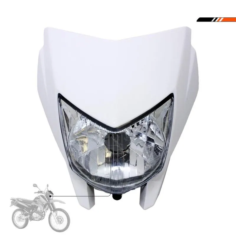 Carenagem Com Farol Xtz Lander 250 2016 A 2017 Branco
