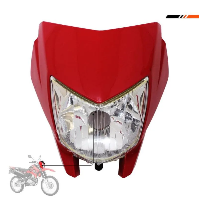 Carenagem Com Farol Xtz Lander250 09 A 11 E 14 E 17 Vermelho