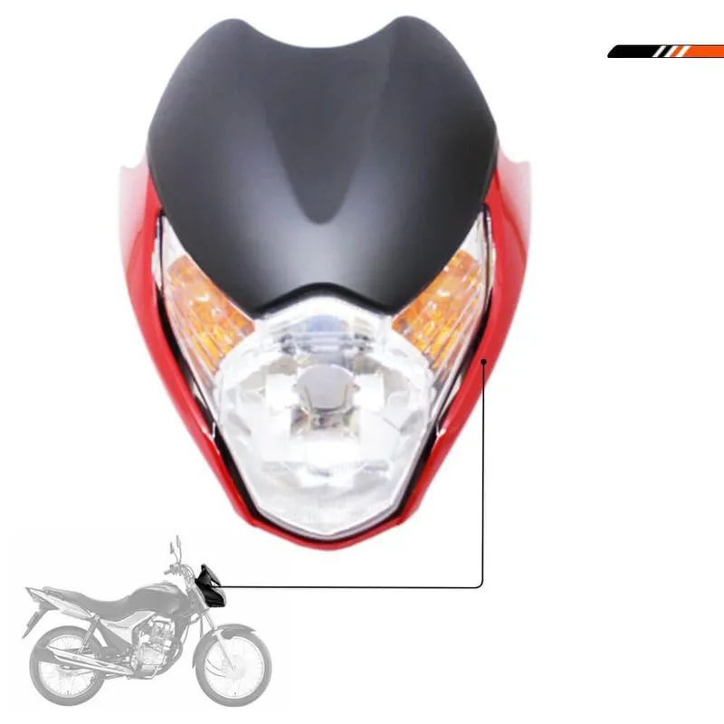 Carenagem Com Farol Cg Titan 150 2010 Vermelho Sportive