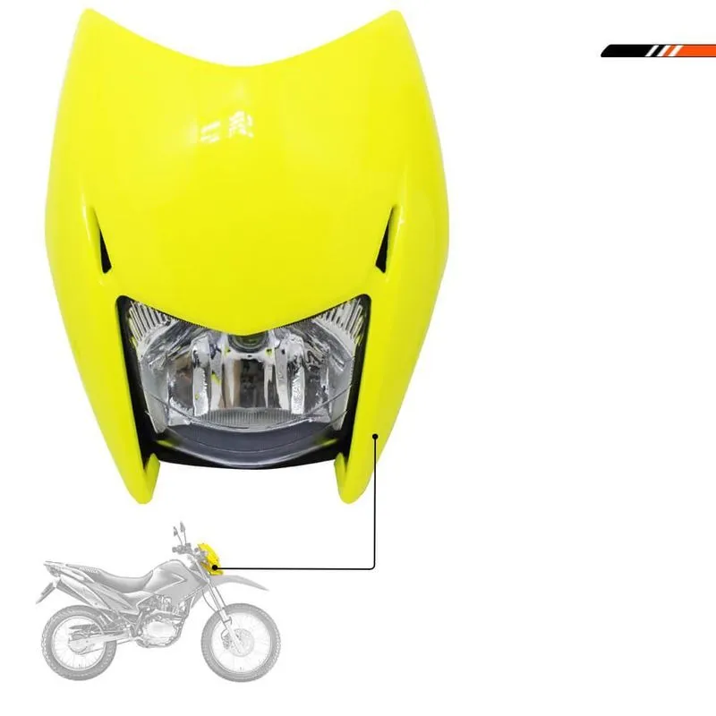 Carenagem Com Farol Nxr Bros 150 2009 Amarelo Sportive