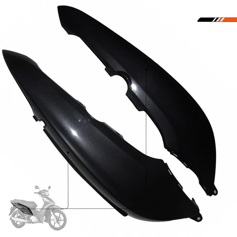 Par Tampa Lateral Biz 125 + Ex 2012/ Biz 125 Ex 2017 Cinza