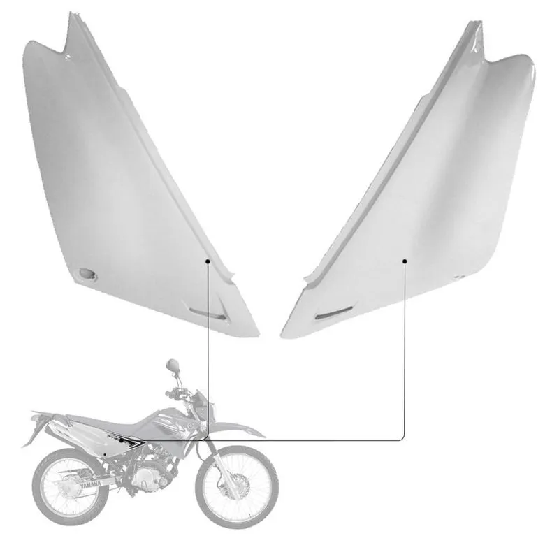 Par Tampa Lateral Xtz 125 2005 E 2010 A 2016 Branco Sportive