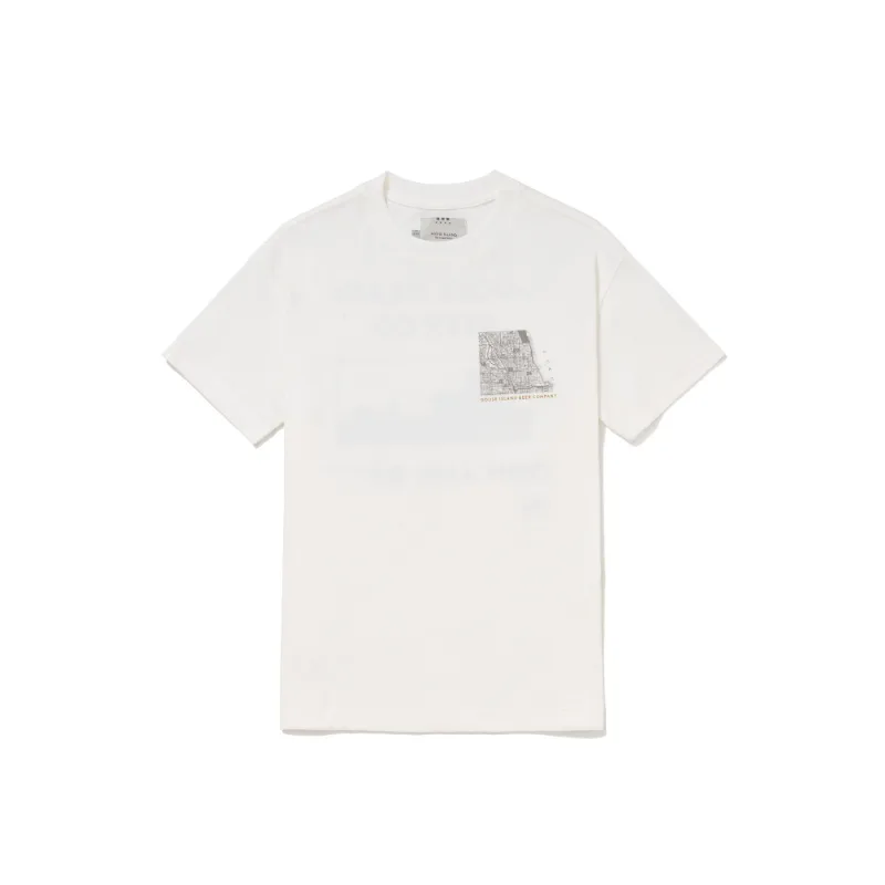 T-Shirt Goose Island Chicago Branca - TAM GG