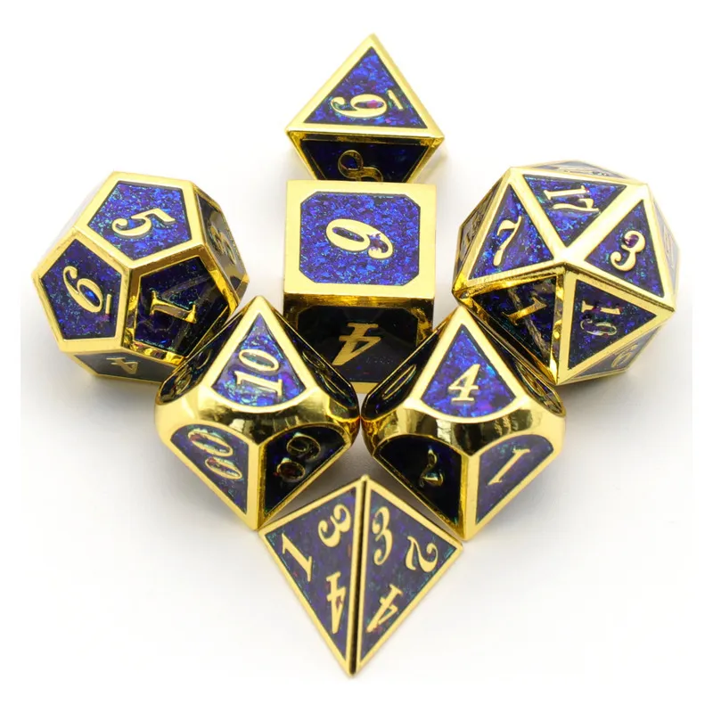 7 Peças De Rpg De Tabuleiro De Dados Multifacetados