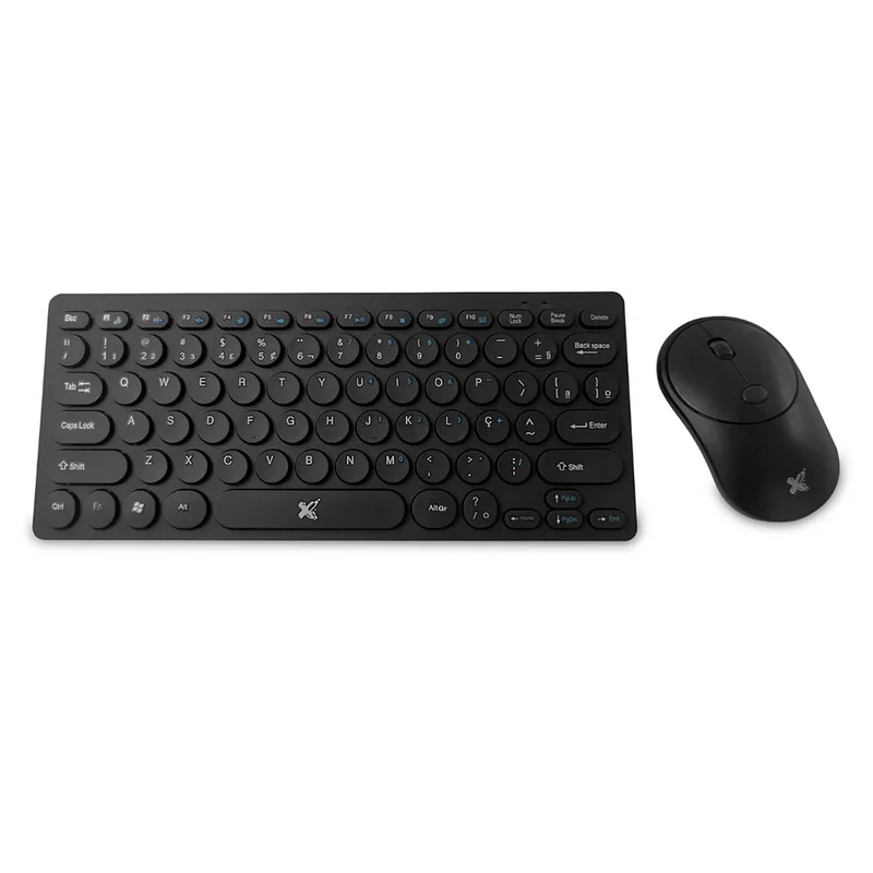 Kit Teclado e Mouse Maxprint Freestyle V2, Sem Fio, 1600DPI, Compacto | Preto DF - 582477
