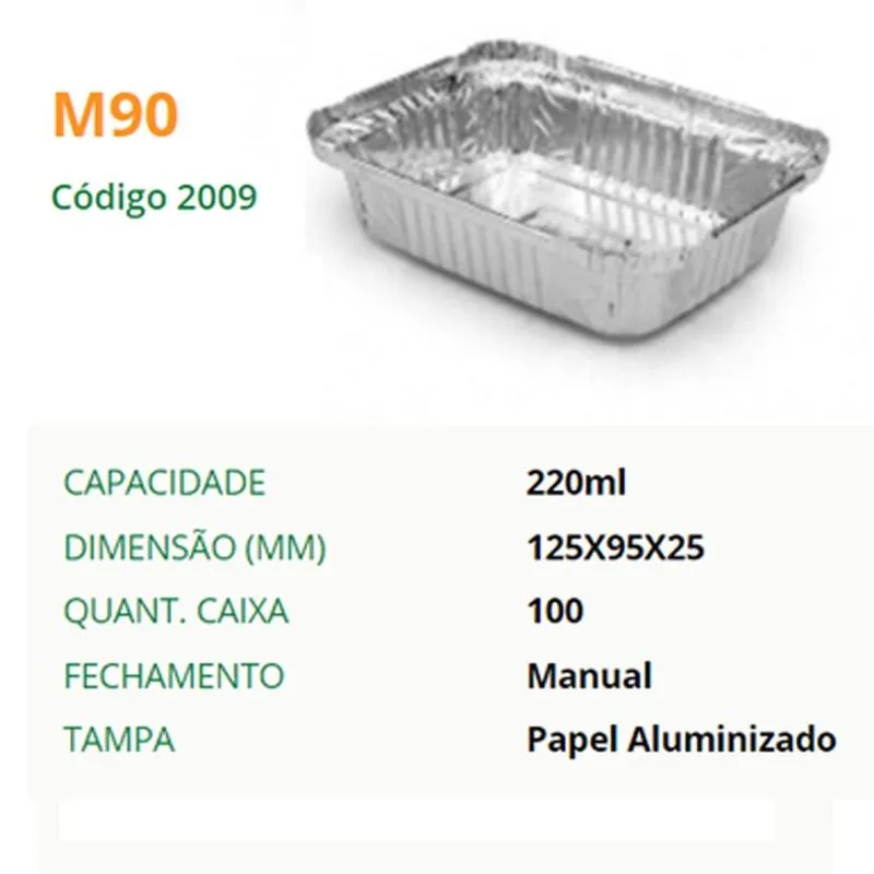Bandeja M90 Com 100 Unidades 125x95x25mm Mello