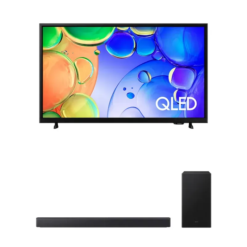 Smart TV 43" QLED Full HD Q5F + Soundbar B Series HW B450F Combo