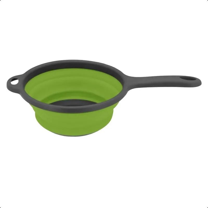 Escorredor De Alimentos Dobrável Silicone - Verde Limão