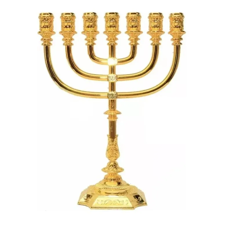 Candelabro Menorah Sete Pontas - Menora Grande - De Israel