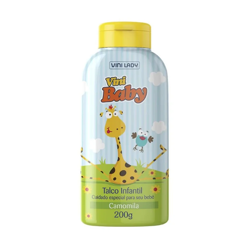Talco Vini Baby Para Bebê Camomila 200g - Vini Lady