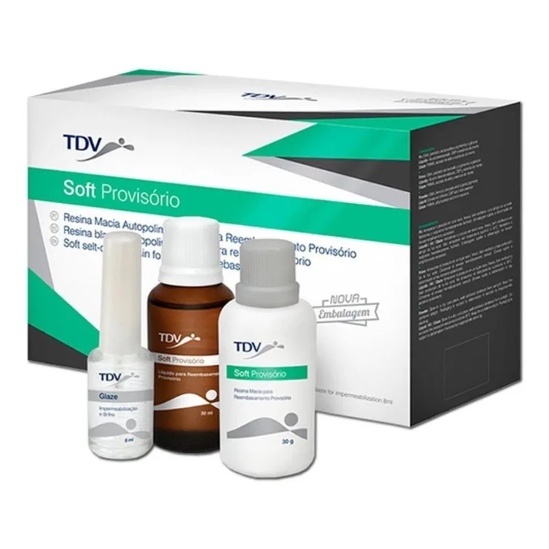 Kit Reembasador Soft Provisorio Autopolimerizavel Macio Rosa