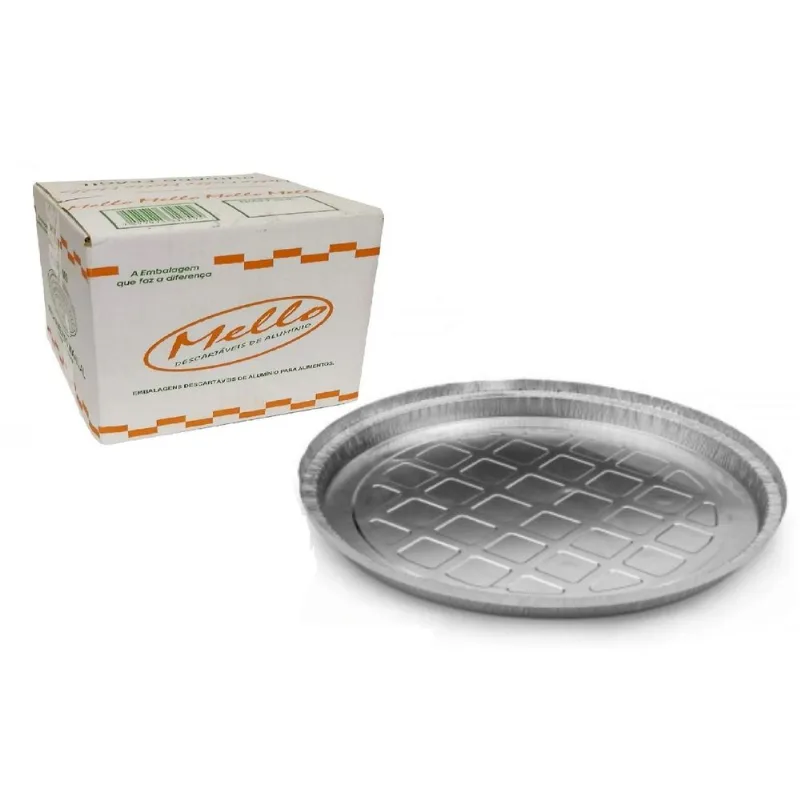 Prato De Aluminio Pizza 30cm - Mello C/100