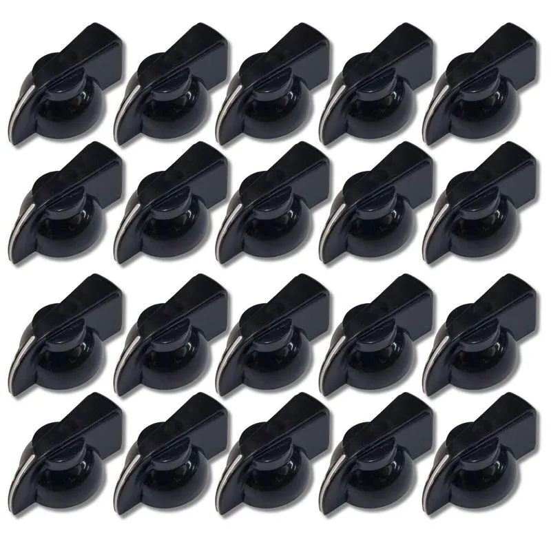 Kit 20 Knob Chicken Head Amplificador Pedal Abs Preto