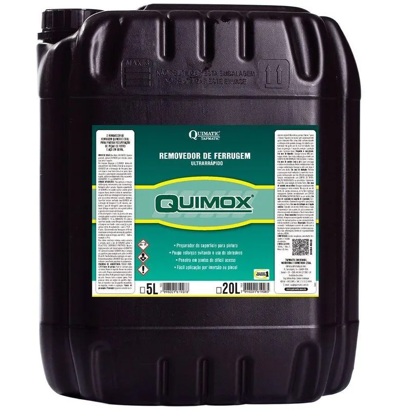 Quimox Removedor De Ferrugem 20 L Quimatic Tapmatic