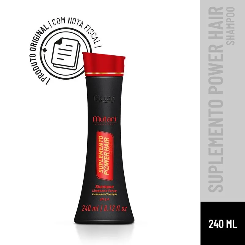 Shampoo Suplemento Power Hair Mutari - 240ml