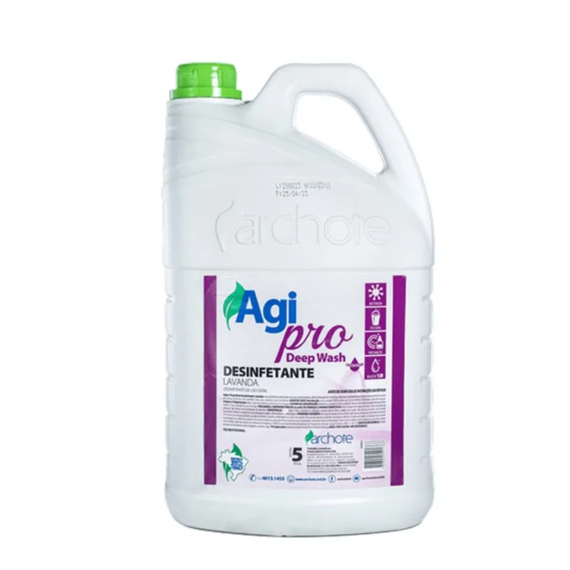 Desinfetante Concentrado Lavanda Deep Wash Agi Pro 5 Litros
