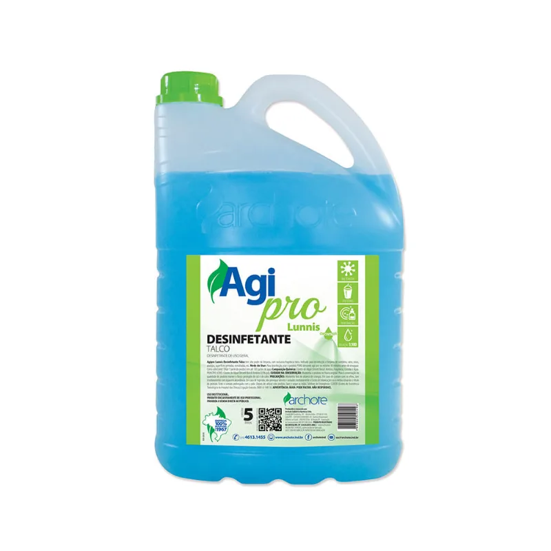 Desinfetante Agipró Talco Lunnis 5l Archote