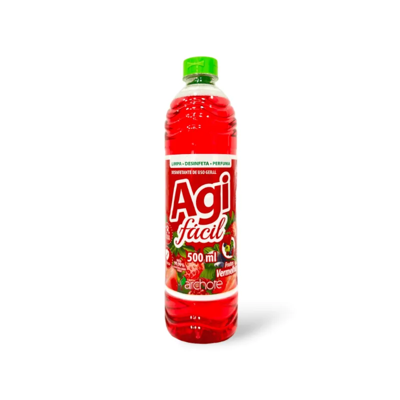 Desinfetante 500ml Frutas Vermelhas Agi Fácil