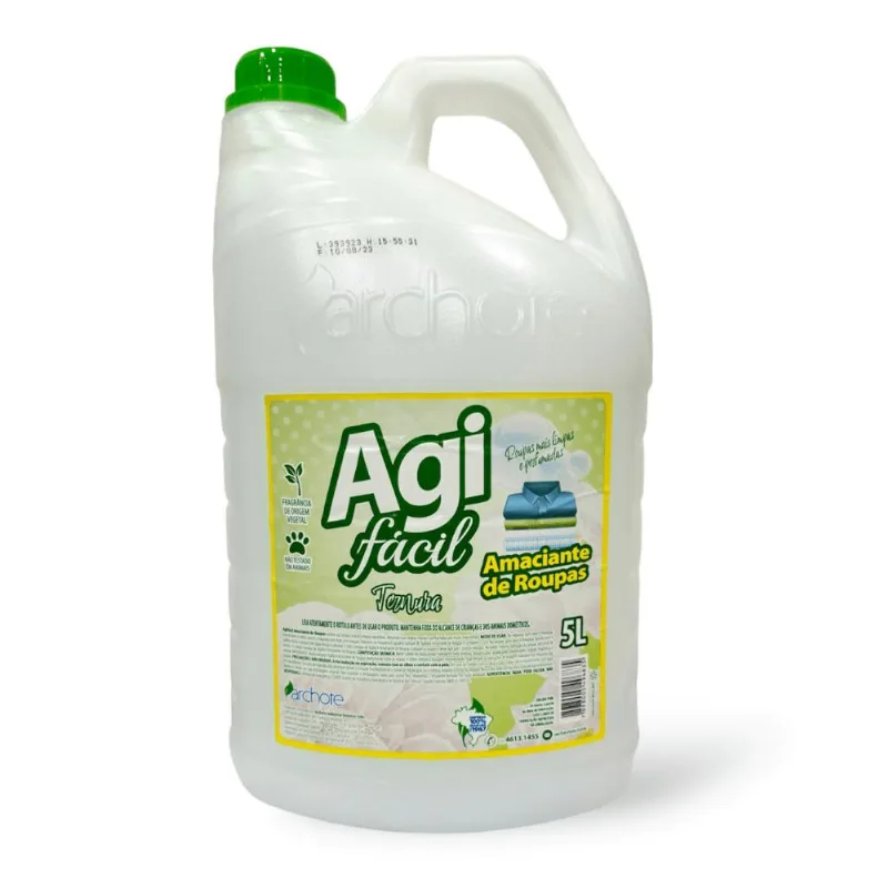 Amaciante 5l Branco Ternura Agifácil Archote Cuidado E Perfume Prolongado