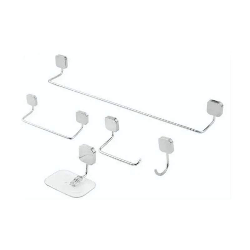 Kit Acessório para Banheiro 5Pçs Quadri Cromado IMPERATRIZ KIT ACESSORIOS QUADDRI HIGO CROMADO 5PCS