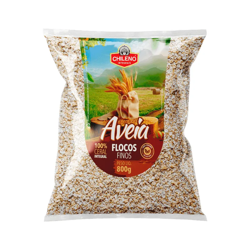 Aveia Chileno Flocos Finos 800g