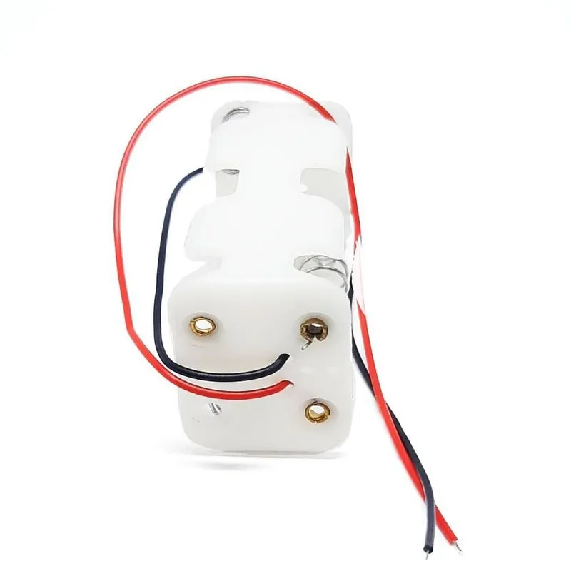 Kit Suporte De Plástico 4 Pilhas Aa Paralelo 2 Lados Branco