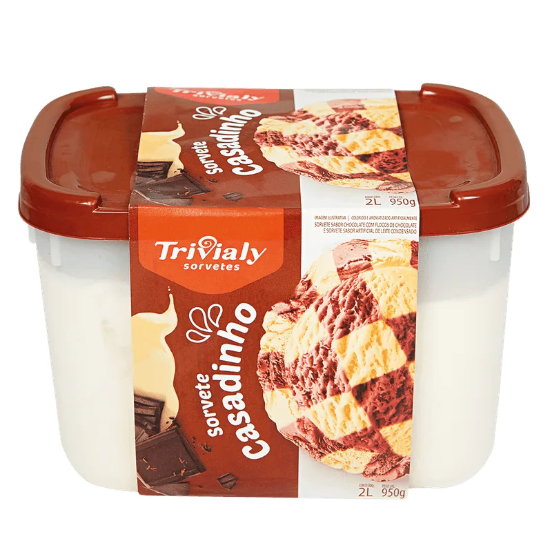 Sorvete Trivialy Casadinho 2L